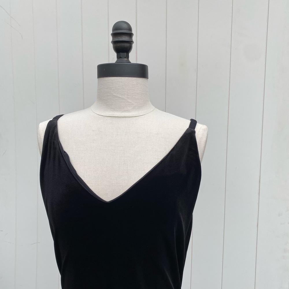 Black Velvet Banana Republic Wide Leg Jumpsuit